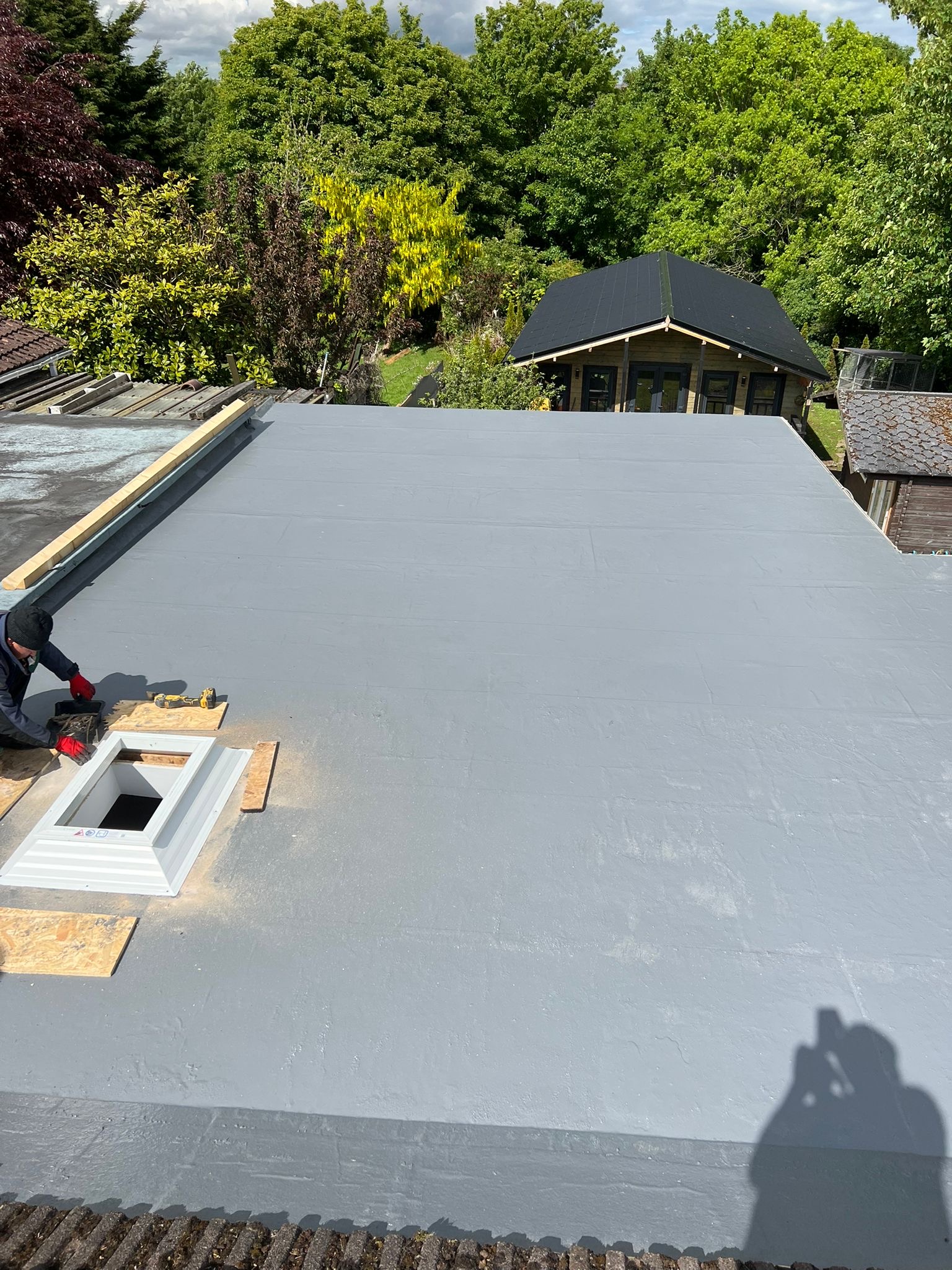 ADA Roofing team at work